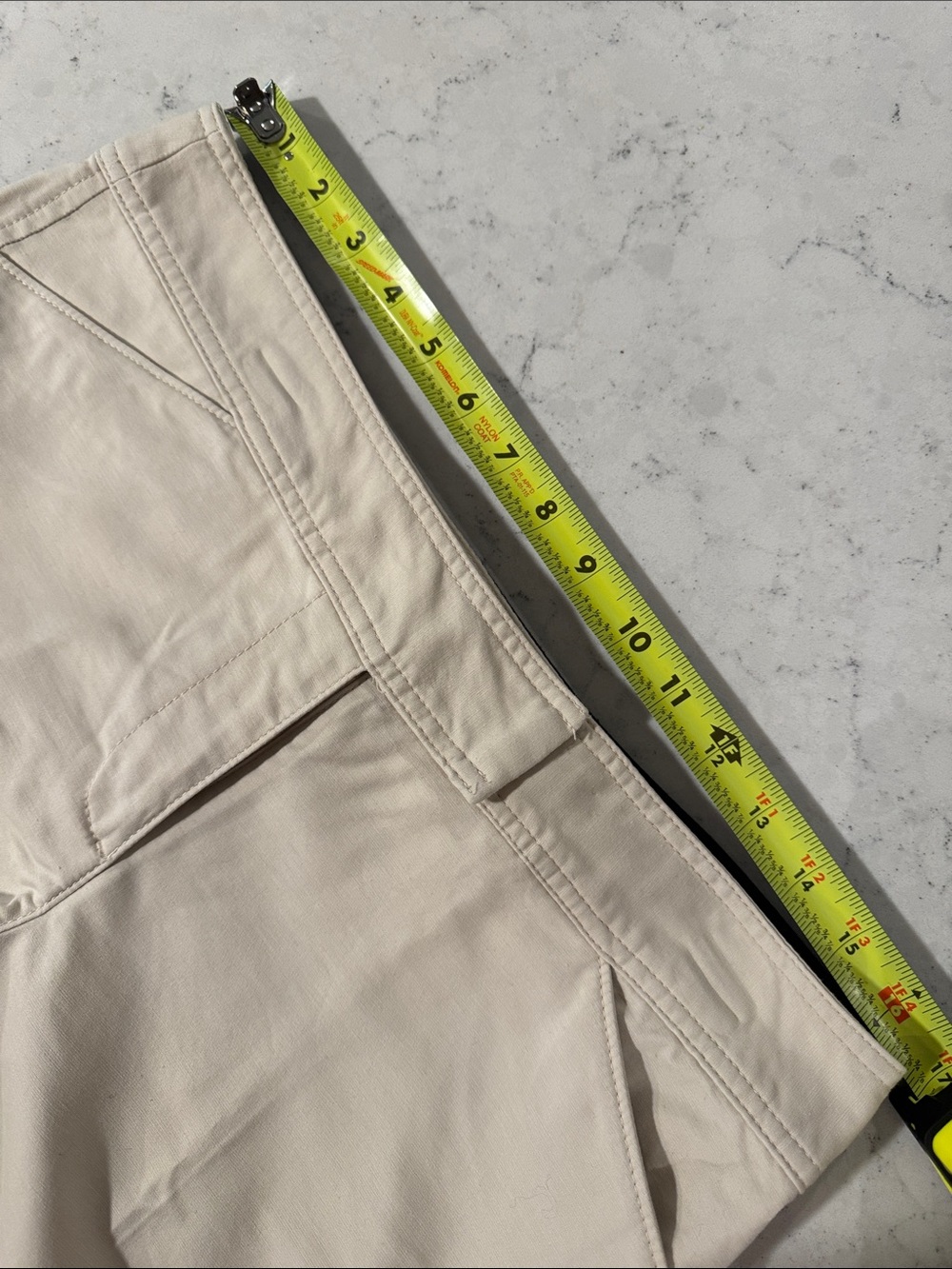 Lot of 2 Ann Taylor Signature Womens 8 Stretch Casual Flat Front Khaki 4" Shorts - Picture 15 of 15
